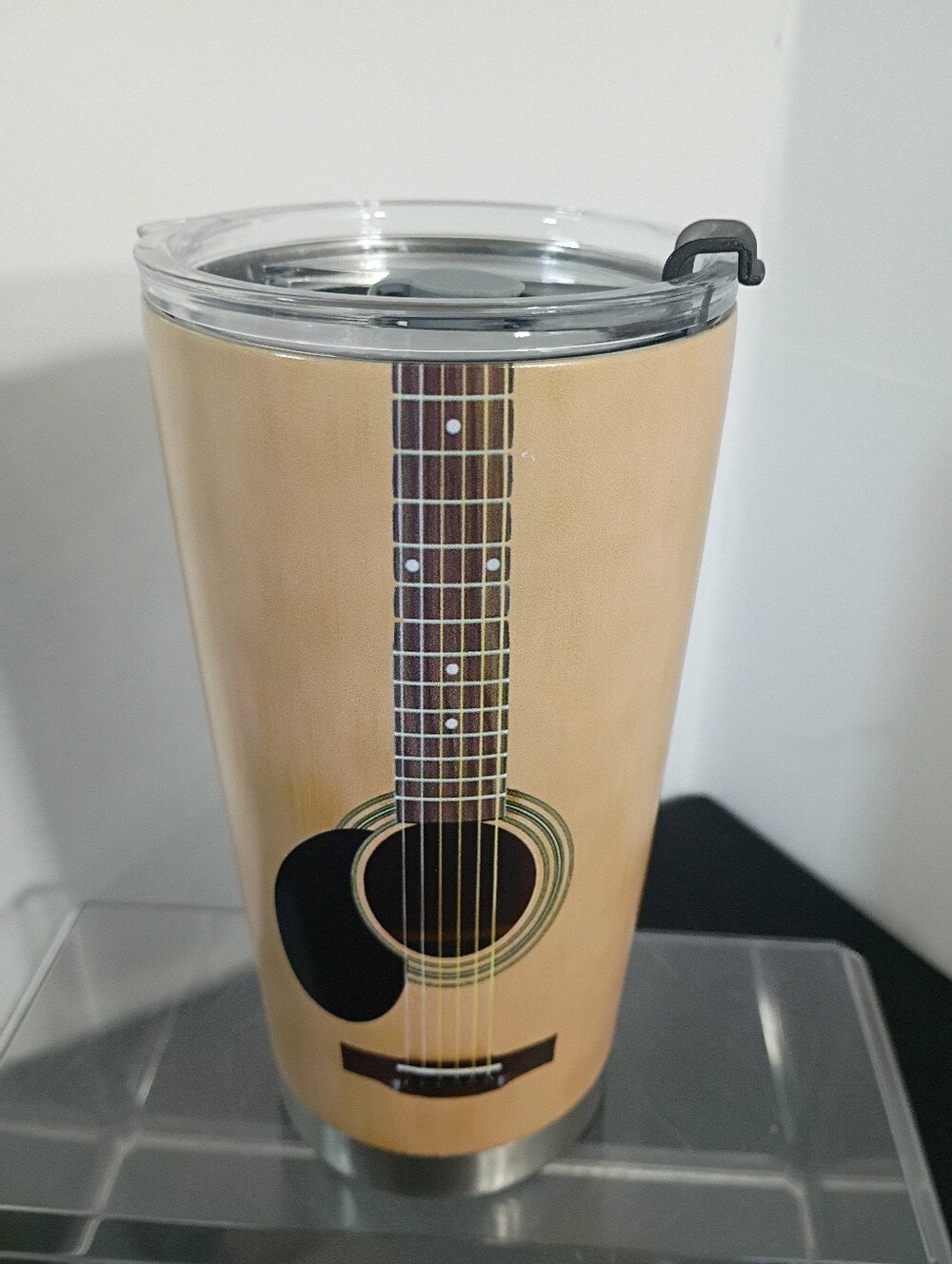 Guitar inspired - Wood Grain 20 Ounce Tumbler. Condition is New